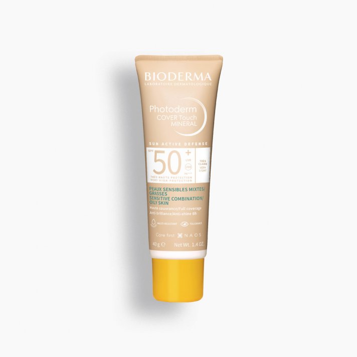 7B1570307D_7B7D_7B284887D.jpg Bioderm Photoderm Cover Touch Mineral Spf50+ Muito Claro 40ml - Imagem 1