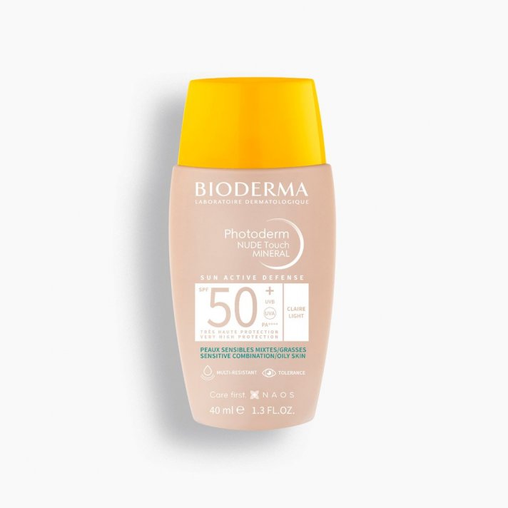 7B1571327D_7B7D_7B28588B7D.jpg Bioderm Photoderm Nude Touch Mineral Spf50+ Claro 40ml - Imagen 1
