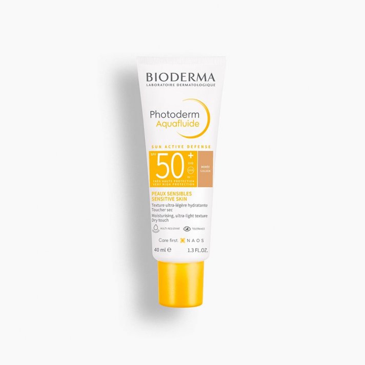 7B1637387D_7B7D_7B28579D7D.jpg Bioderm Photoderm Aquafluide Spf50+ Dourado 40ml - Imagem 1