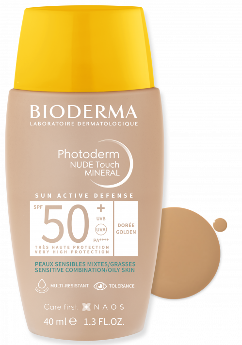 7B842297D_7B7D_7B28589B7D.png Bioderm Photoderm Nude Touch Mineral Spf50+ Dourado 40ml - Imagen 1