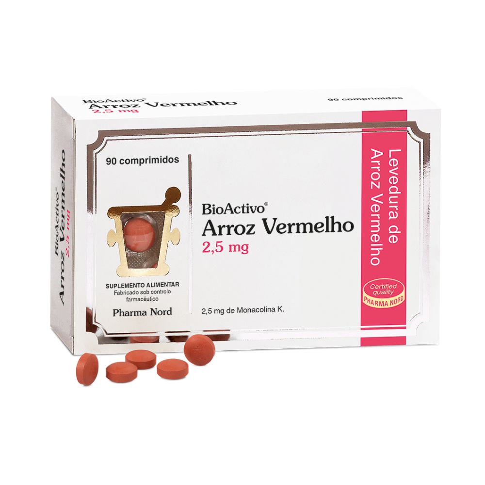 Arroz rojo bioactivo 2,5 mg - 90 comprimidos BioActivo Arroz Vermelho 2.5mg - 90 Comrimidos - Imagen 1