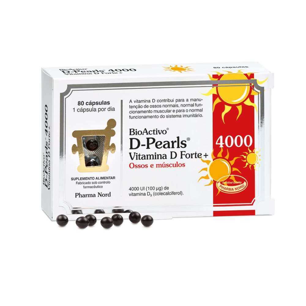 BioActivo D-Pearls Vitamina D Forte+- 80 Cápsulas BioActivo D-Pearls Vitamina D Forte+- 80 Cápsulas - Imagem 1