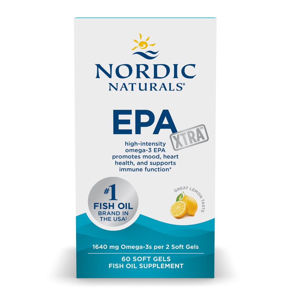 01751RK1-EPAXtra_60_Box_Front_07528733-4699-4614-a793-bcf8a6ad8dff.jpg EPA Xtra Fish Oil, 1640mg Lemon - 60 Cápsulas Moles - Nordic Naturals - Image 1