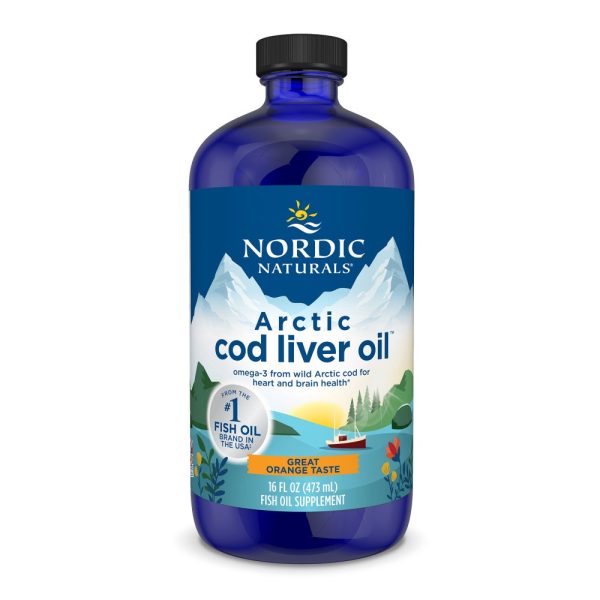 Arctic Cod Liver Oil - 1060mg Laranja - 473 ml  - Nordic Naturals
