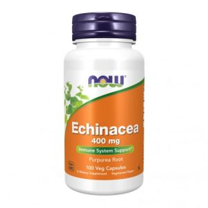 Echinacea Root 400mg - 100 Capsules - Now