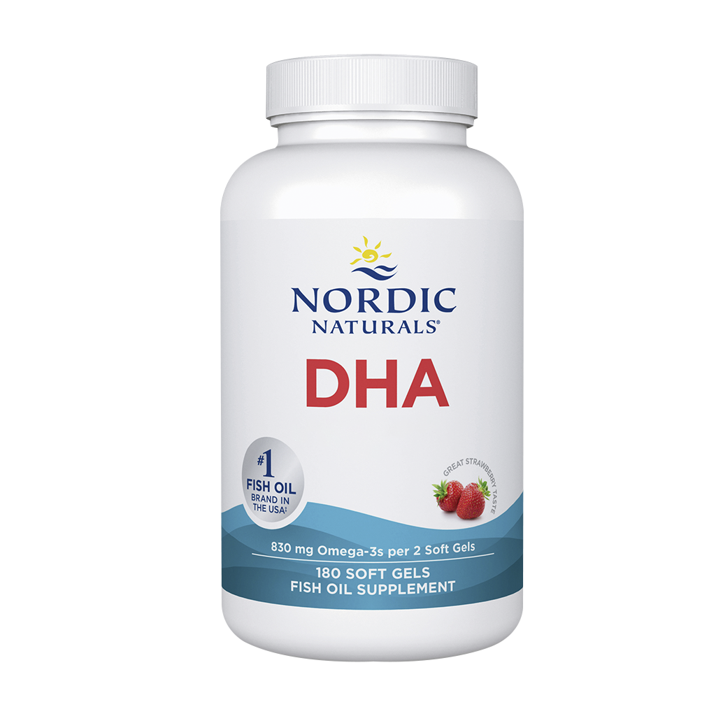 DHA - 830mg Strawberry - 180 Cápsulas Moles - Nordic Naturals - Image 1
