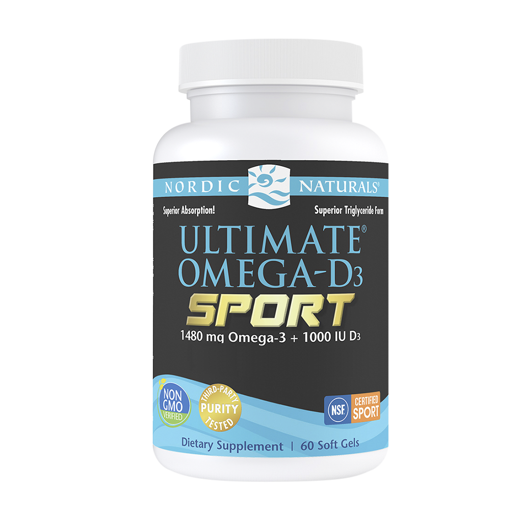 Ultimate Omega-D3 Sport, 1480mg Lemon - 60 Cápsulas Moles - Nordic Naturals - Image 1