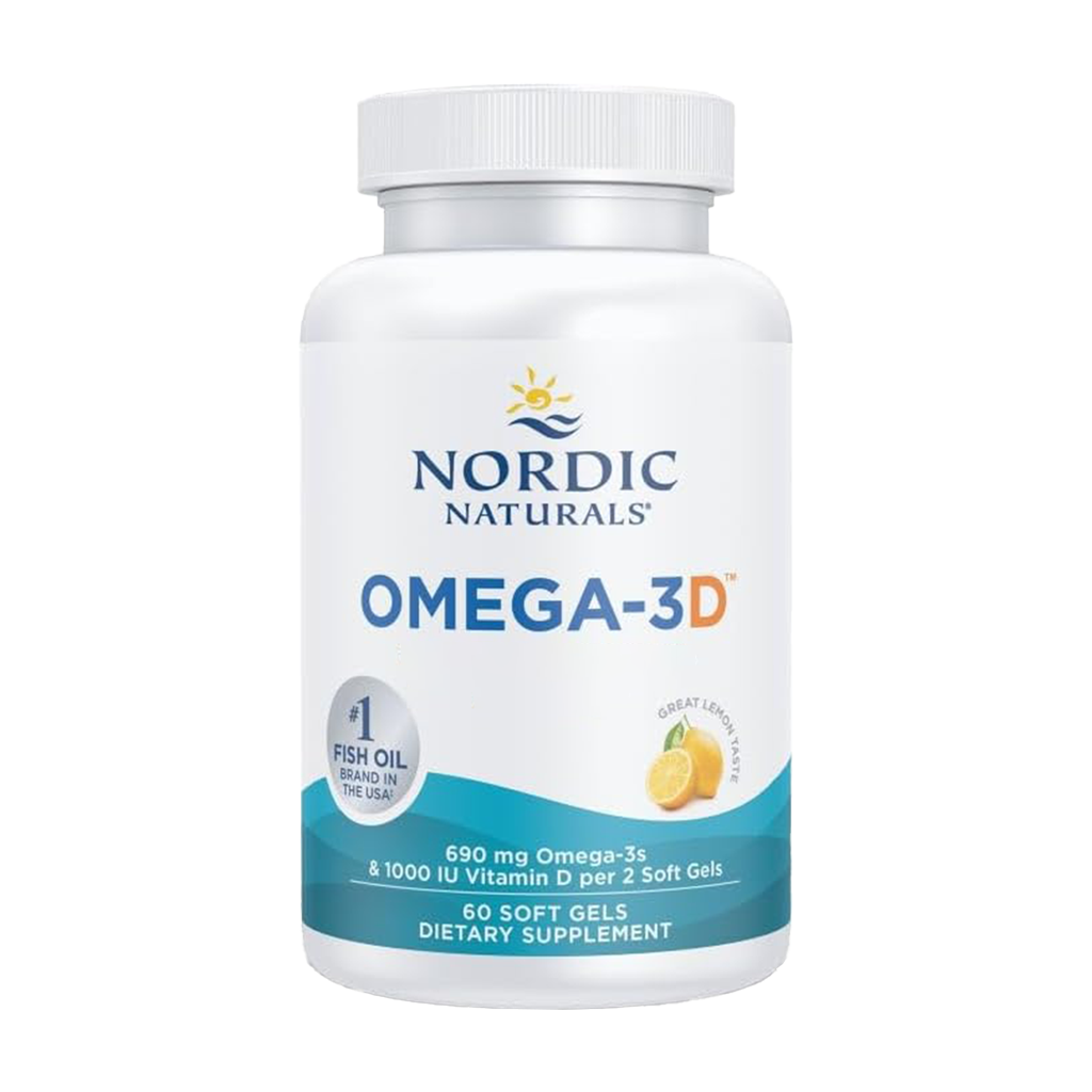 Omega-3D - 690mg Lemon - 60 Cápsulas Moles - Nordic Naturals - Image 1