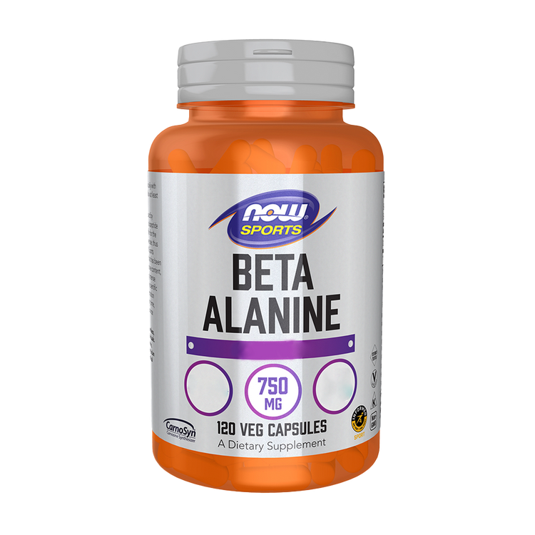 Beta-Alanine - 750mg - 120 Capsules - Now - Image 1
