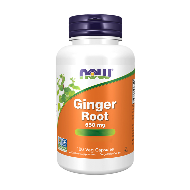 Gengibre - Ginger Root 550 mg – 100 Cápsulas – Now - Image 1