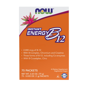 Vitamina B-12, Energía Instantánea - 75 Paquetes - Now