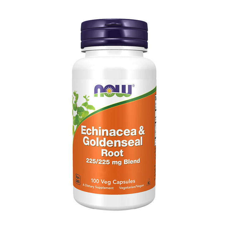 Echinacea + Goldenseal Root - 100 cápsulas - Now - Image 1