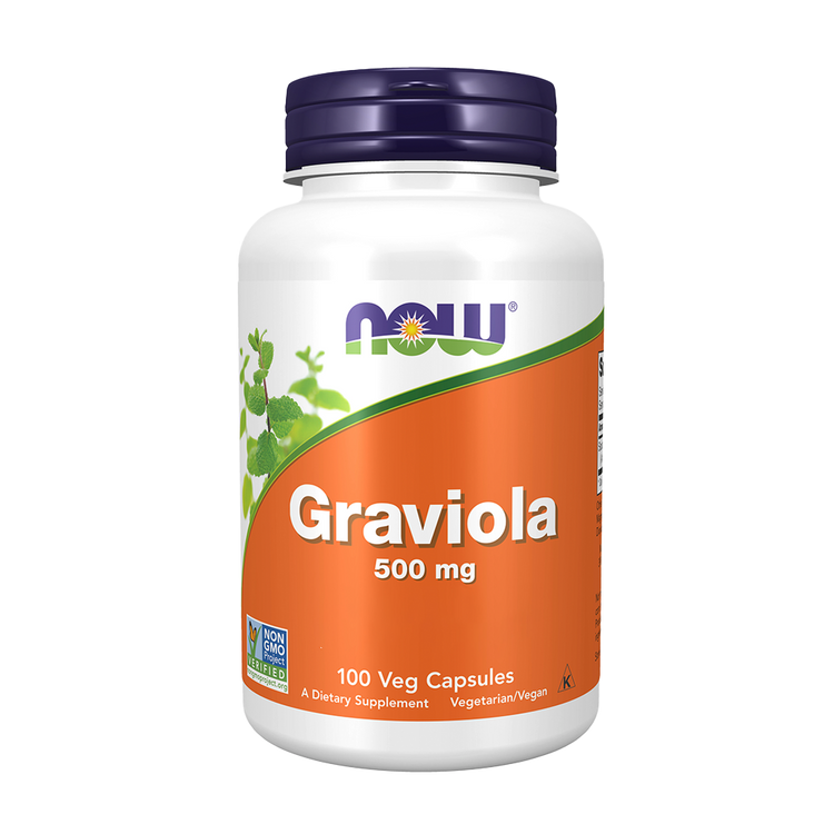 Graviola 500 mg - 100 Cápsulas - Now - Image 1