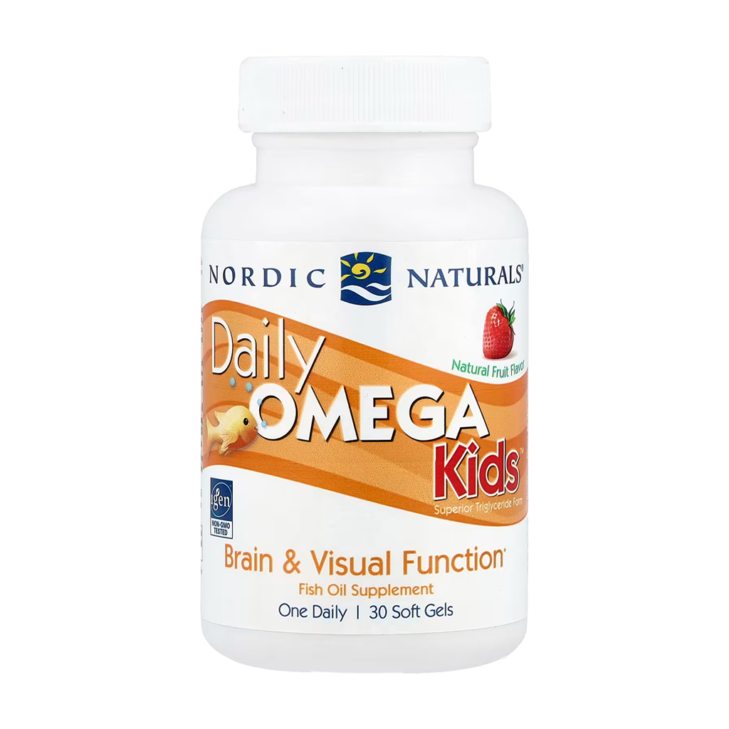 Daily Omega Kids, Natural Fruit Flavor - 30 Cápsulas Moles - Nordic Naturals - Image 1