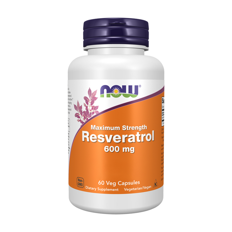Resveratrol 600 mg 60 Vegetable Capsules - Now - Image 1
