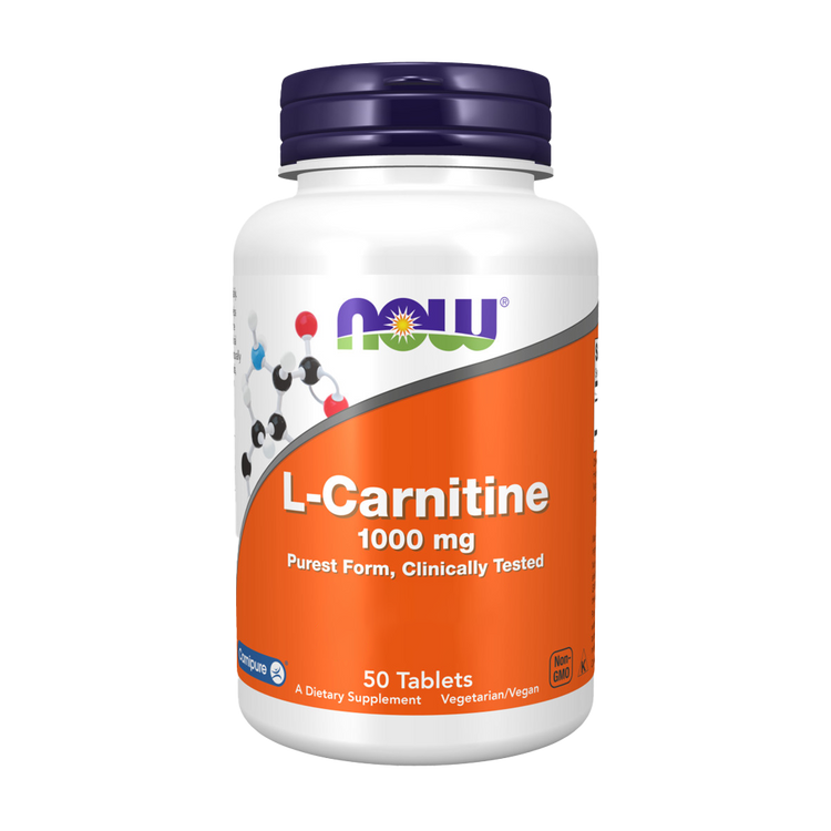 L-Carnitine 1000mg - 50 Comprimidos - Now - Image 1