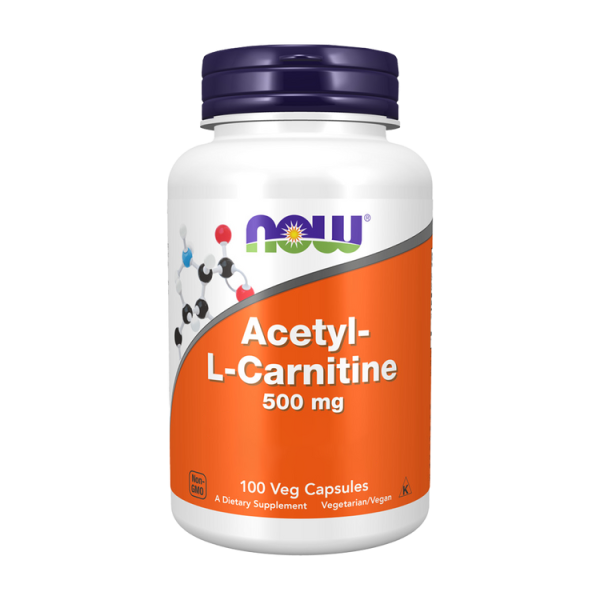 Acetyl L-Carnitine 500mg - 100 cápsulas - Now