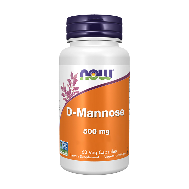 D-Mannose - 500mg - 60 Cápsulas - Now - Image 1