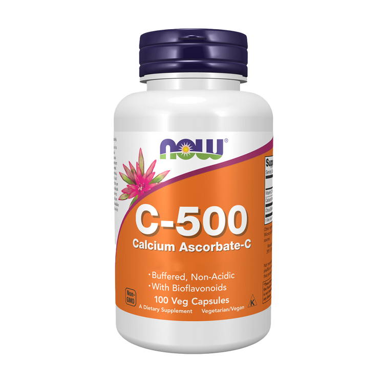 Vitamina C 500 Cálcio Ascorbato-C - 250 Cápsulas - Now - Image 1