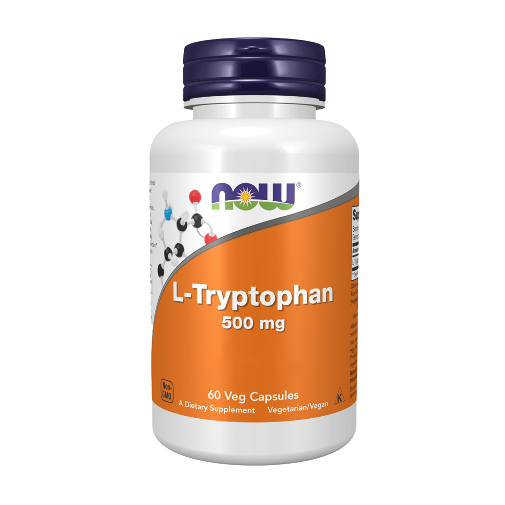 L-Triptofano 500 mg - 60 Cápsula - Now - Image 1