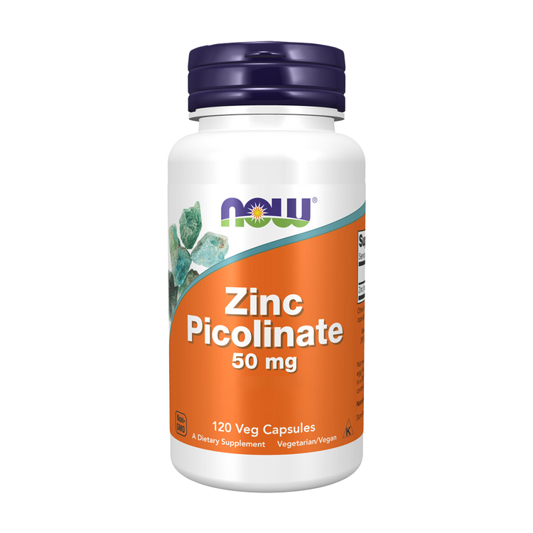 Zinc Picolinate - 50mg - 120 Cápsulas - Now - Image 1