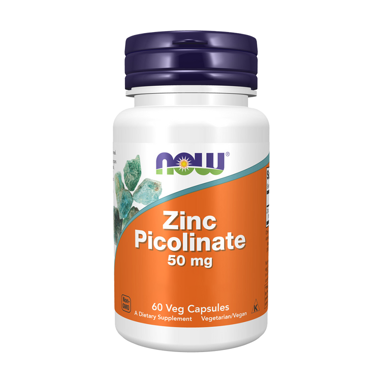 Zinc Picolinate 50mg - 60 Cápsulas - Now - Image 1