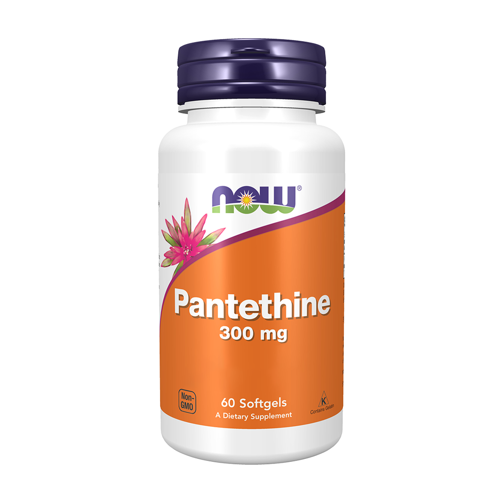 Pantetina 300 mg - 60 cápsulas blandas - Now - Imagen 1