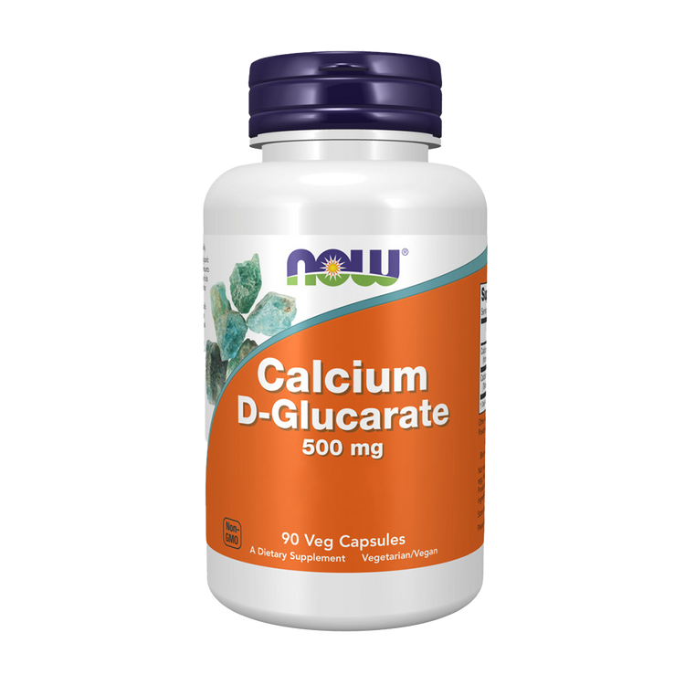 D-glucarato de calcio 500 mg - 90 cápsulas - Now - Imagen 1
