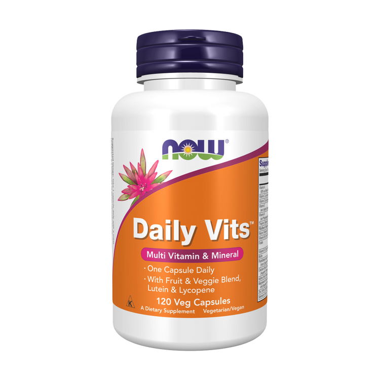 Daily Vits - Vitaminas + Minerales - 120 Cápsulas - Now - Imagen 1