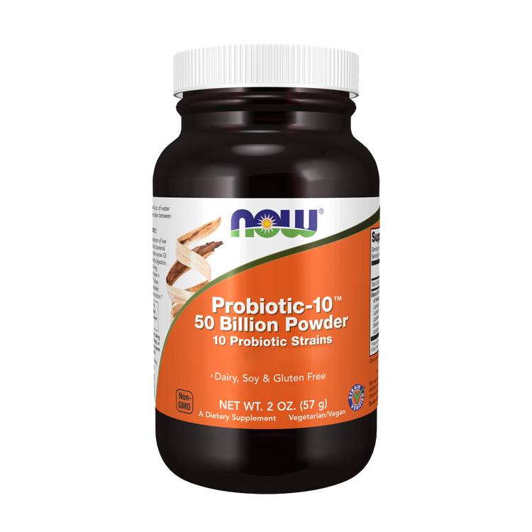 Probiotic-10 50 mil millones Polvo - 57gr - Now - Imagen 1