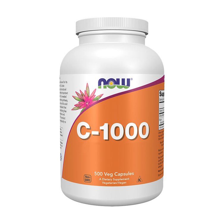 Vitamina C-1000 con 100 mg de bioflavonoides - 500 cápsulas - Now - Imagen 1