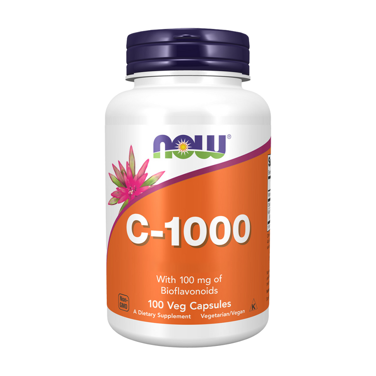 Vitamina C-1000 con 100 mg de bioflavonoides - 100 cápsulas - Now - Imagen 1