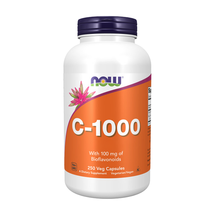 Vitamina C-1000 con 100 mg de bioflavonoides - 250 cápsulas - Now - Imagen 1