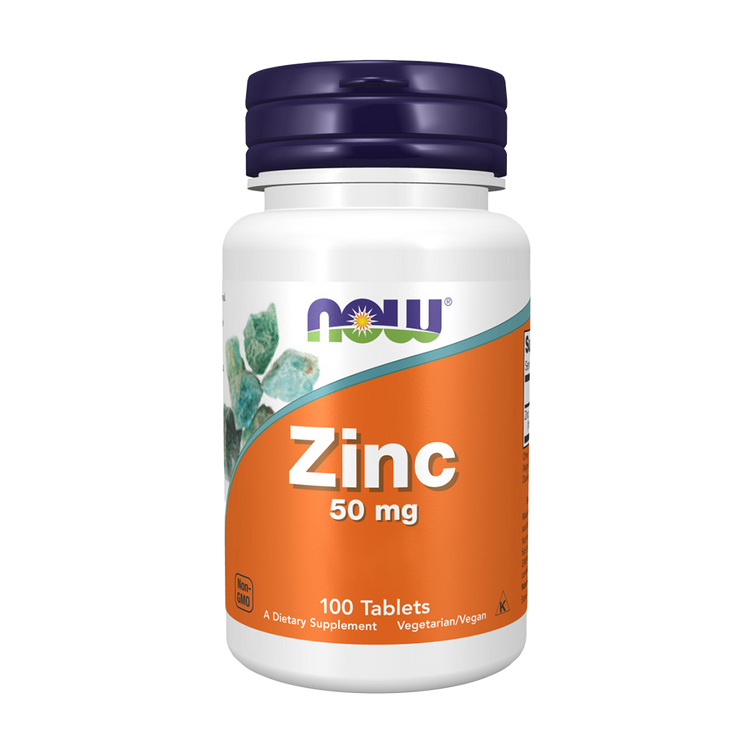 Zinc Gluconate 50mg - 100 comprimidos - Now - Image 1