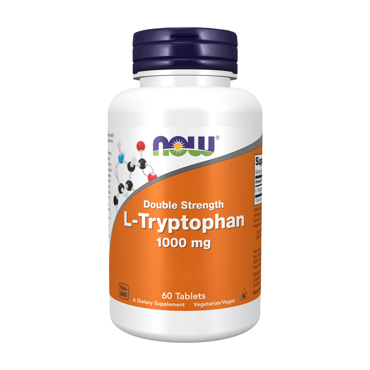 L-Tryptophan Double Strength 1000mg – 60 comprimidos - Now - Image 1