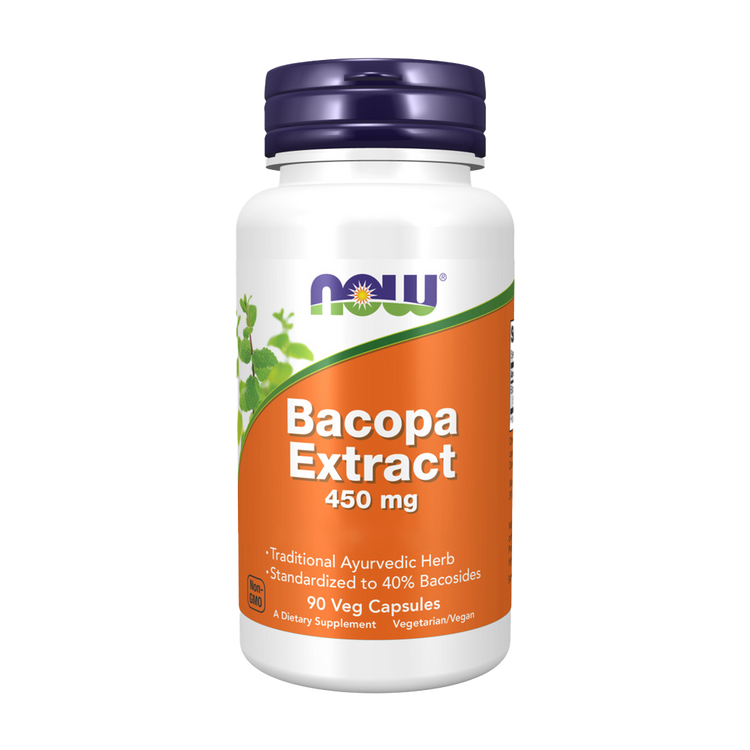 Bacopa Extract 450 mg 90 Capsules - Now - Image 1