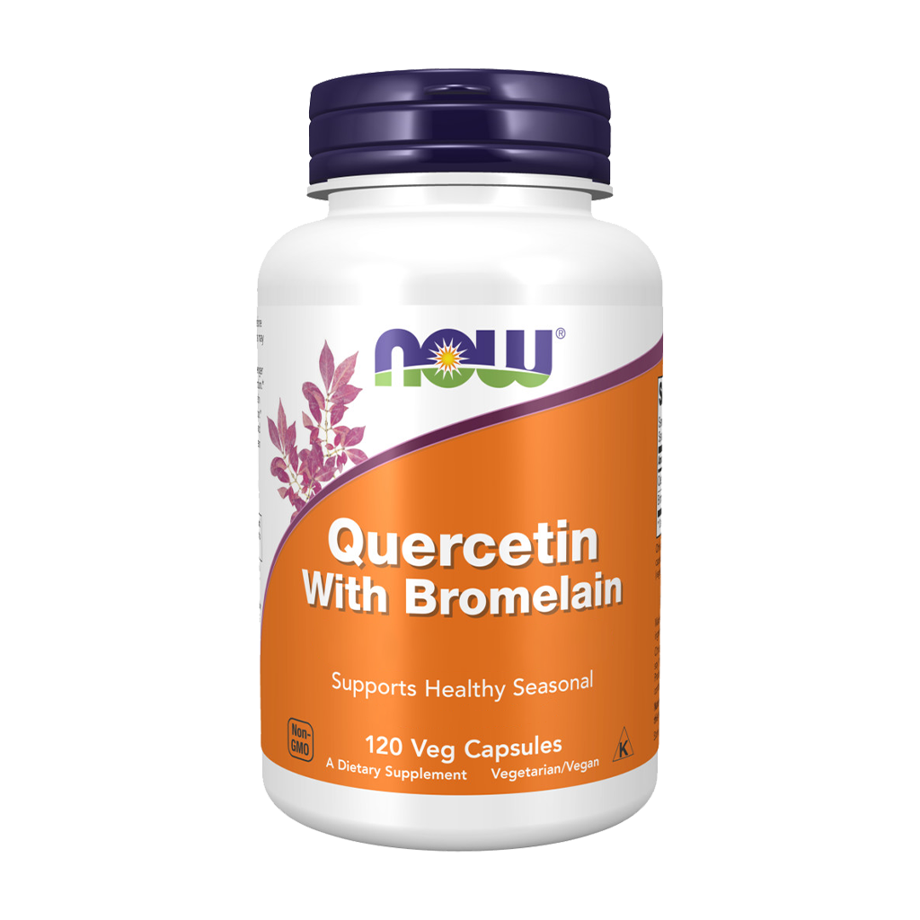 Quercetina con Bromelina - 120 Cápsulas - Now - Imagen 1