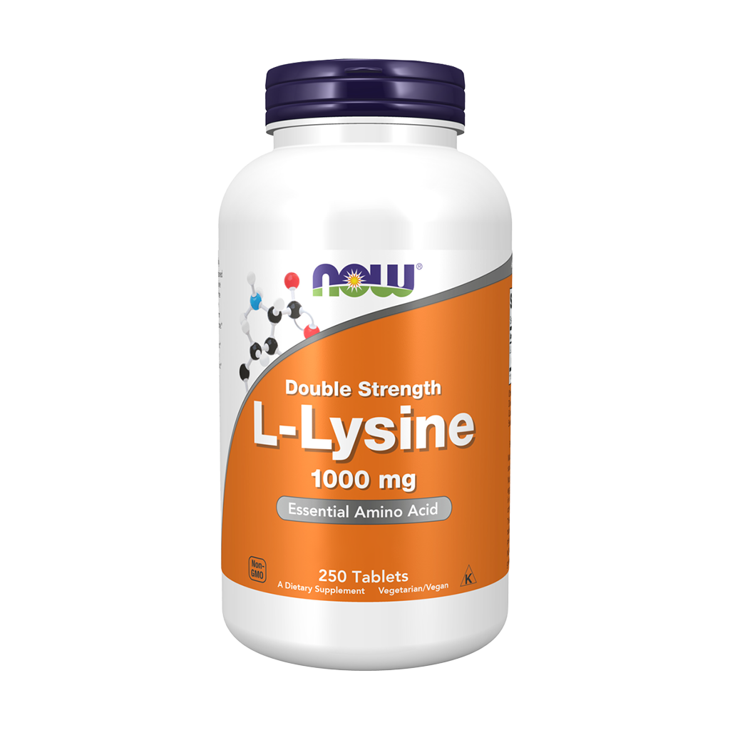 L-Lisina 1000 mg - 250 Comprimidos - Now - Image 1