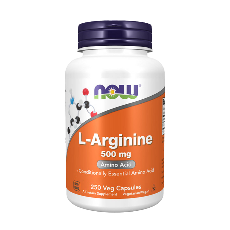L-Arginine - 500mg - 250 cápsulas - Now - Image 1