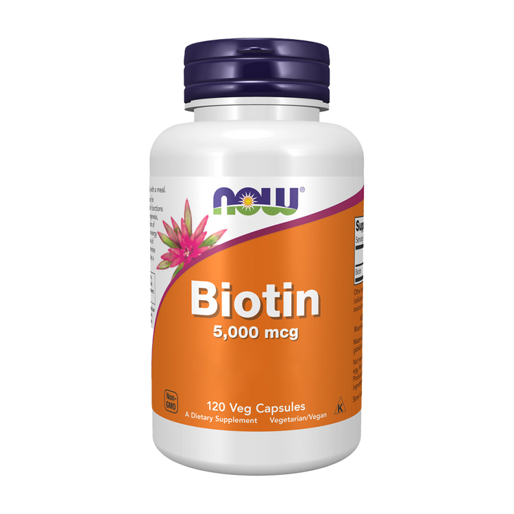 Biotina 5000mcg - 120 Cápsulas - Now - Image 1