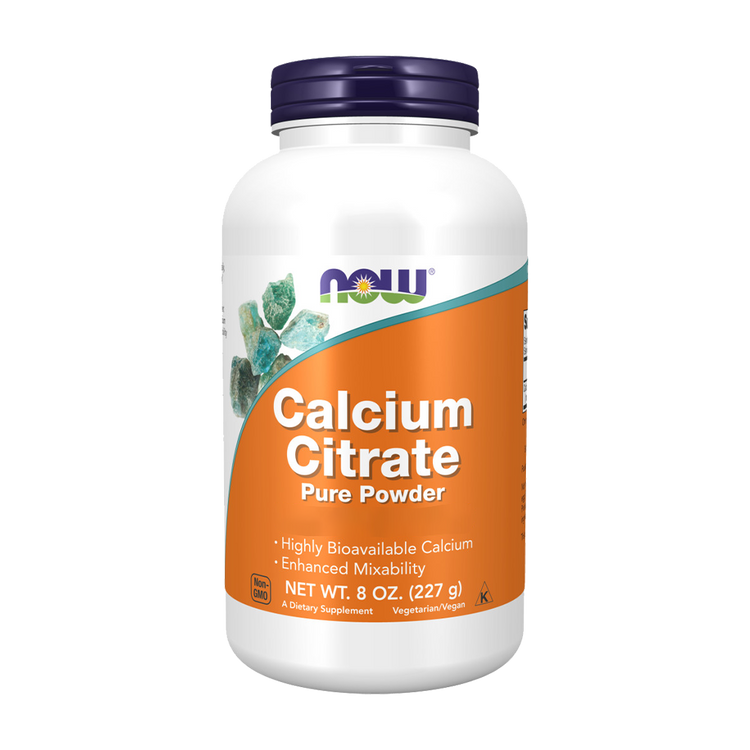 Calcium Citrate Pure Powder - 227 grams - Now - Image 1