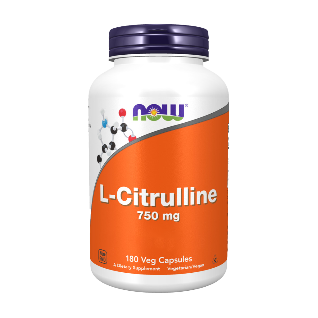 L-Citrullina 750 mg  - 180 Cápsula - Now - Image 1