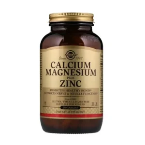 Calcium Magnesium Plus Zinc 250 tablets - Solgar