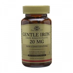 Ferro 20 mg 180 cápsulas – Solgar