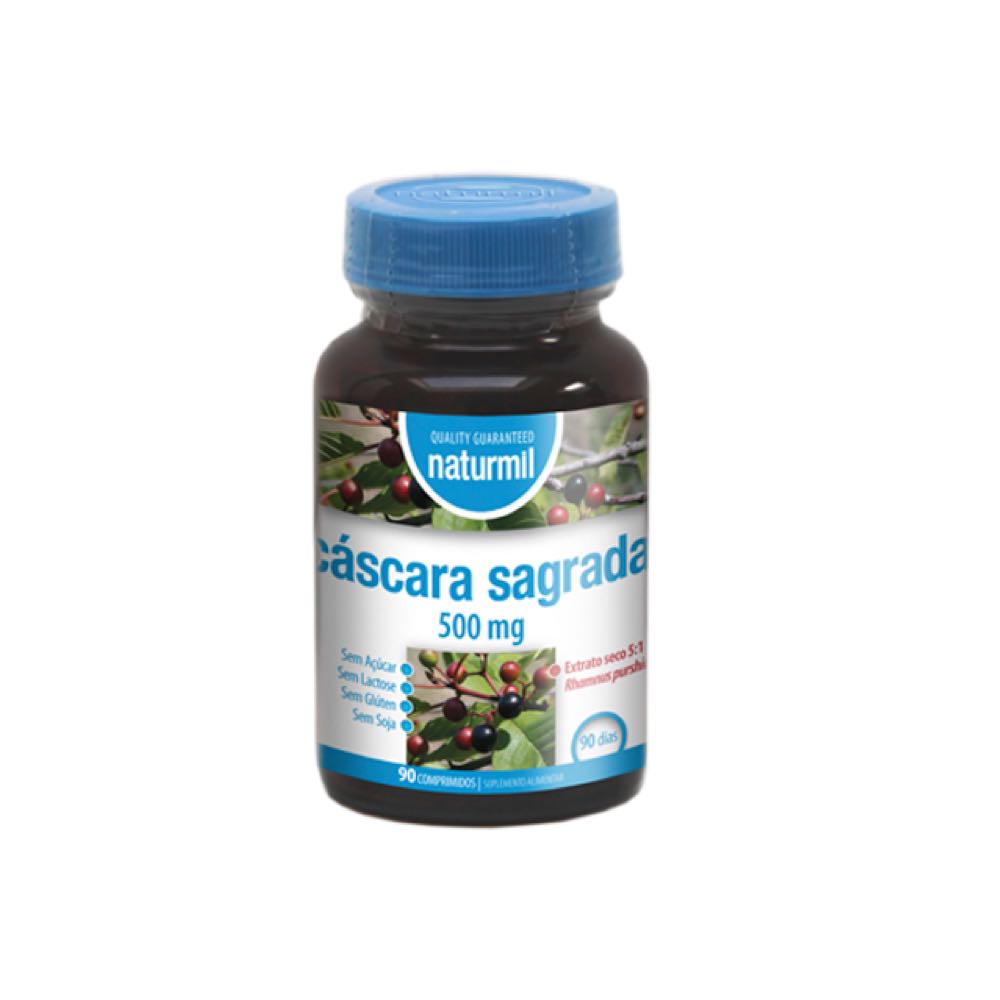 Cascara-Sagrada-naturmil.jpg Cáscara Sagrada 500 mg 90 tablets - Naturmil - Image 1