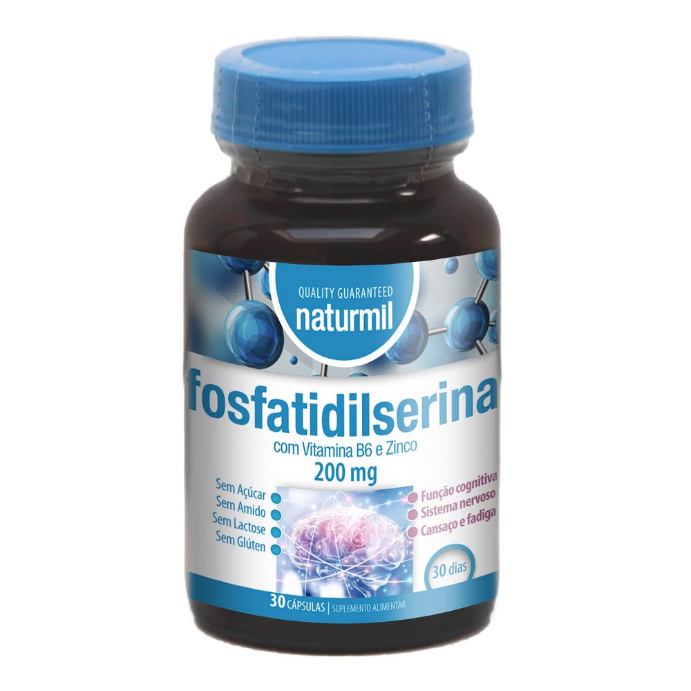 Fosfatidilserina-30comp-naturmil.jpg Phosphatidylserine 200 mg 30 Capsules - Naturmil - Image 1