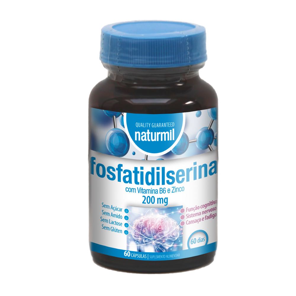 Fosfatidilserina-60comp-naturmil.jpg Phosphatidylserine 200 mg 60 Capsules - Naturmil - Image 1