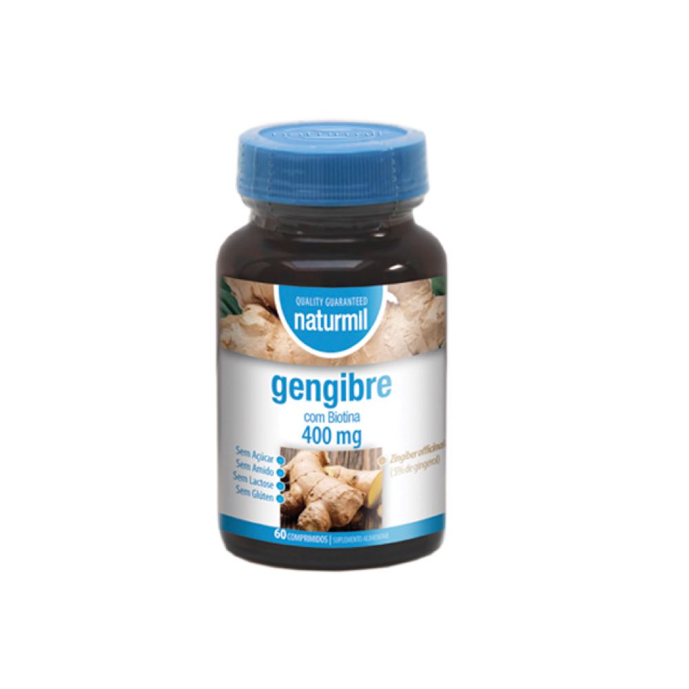 Gengibre-naturmil.jpg Ginger 400 mg 60 tablets - Naturmil - Image 1