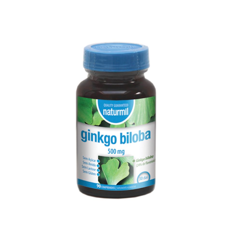 Ginkgo-Biloba-naturmil.jpg Ginkgo Biloba 500 mg 90 tablets - Naturmil - Image 1