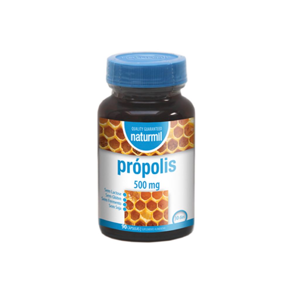Propolis-naturmil.jpg Própolis 500 mg 90 cápsulas - Naturmil - Image 1